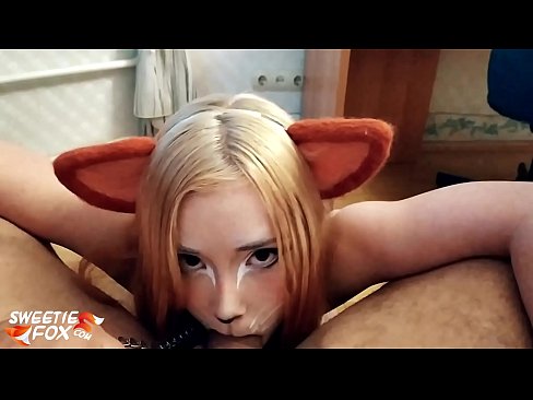 ❤️ Кицунэ глытае член і канчае ў рот ☑ Порна відэа у нас ☑